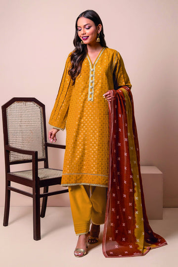 Bbj22101 Yellow Khaadi Online Spring Summer 2022
